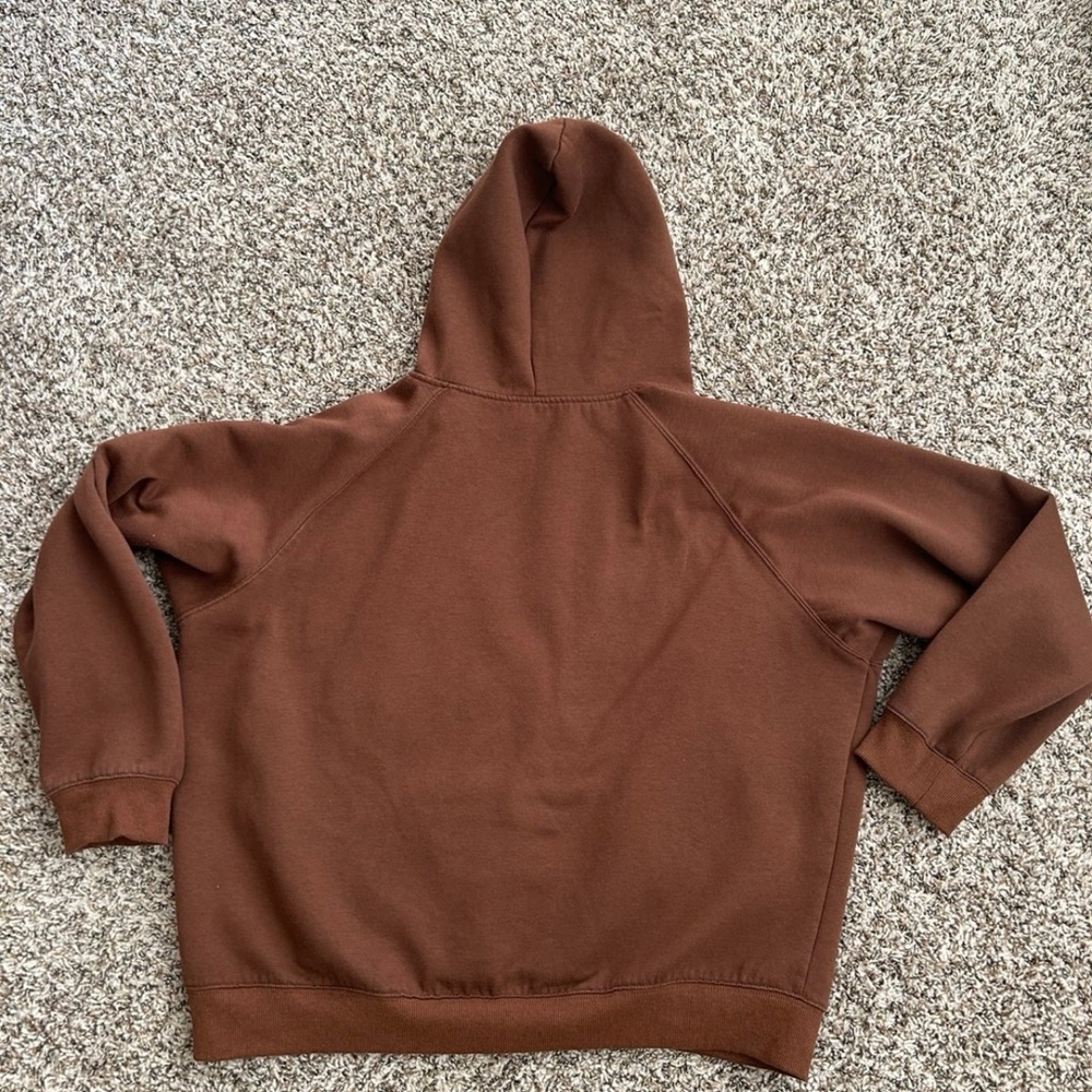 Solid Brown Hoodie - image 2